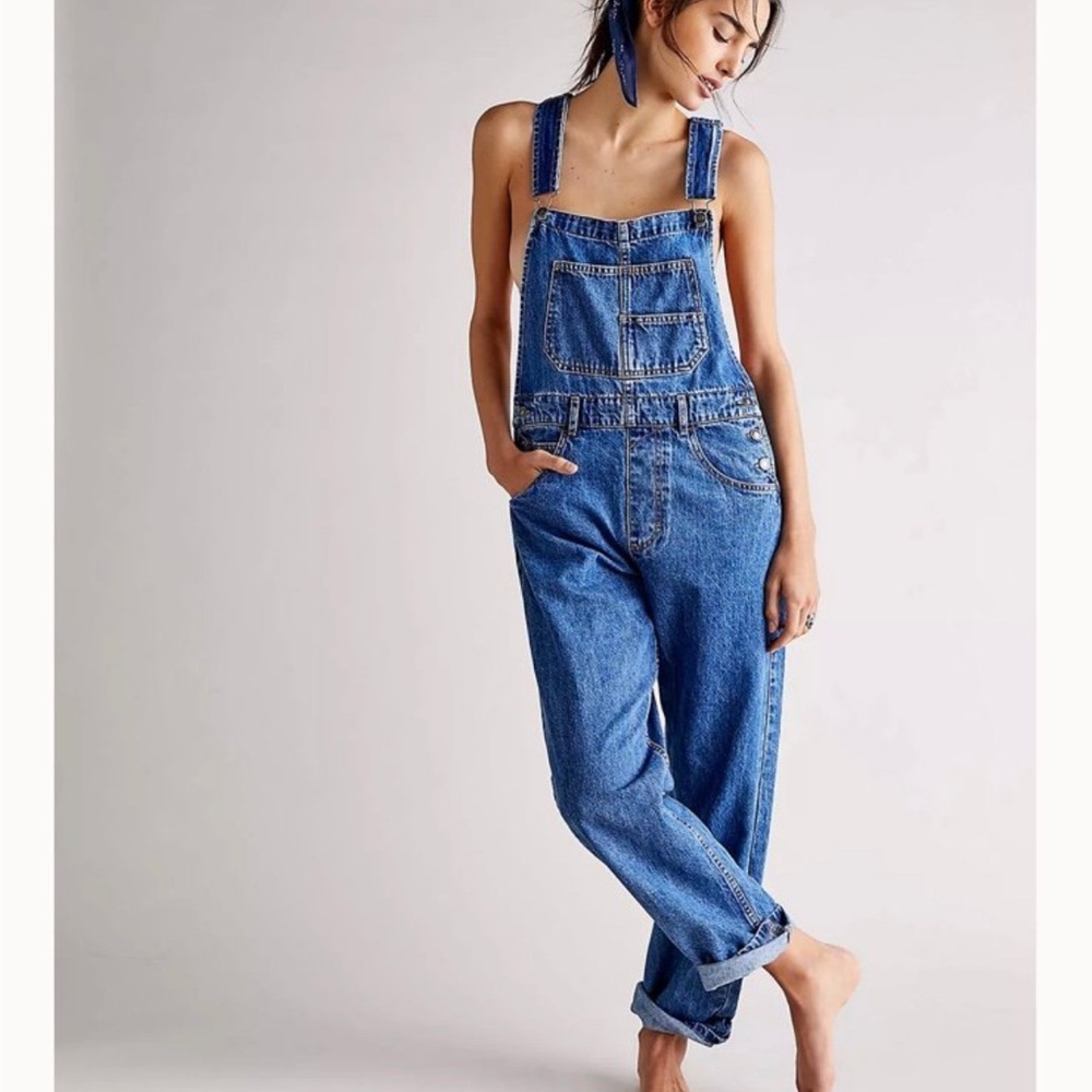 Free people ziggy overalls size small